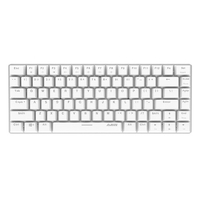 Ajazz AK33 82 touches clavier mécanique filaire USB clavier de jeu rétroéclairé monochromatique blanc avec commutateurs noirs