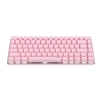 Ajazz AK33 82 touches clavier mécanique filaire USB clavier monochromatique blanc rétro-éclairage de bureau de jeu rose avec commutateurs rouges