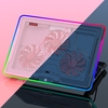 AJAZZ ANC160 refroidisseur pour ordinateur portable support de refroidissement pour ordinateur portable avec effet de lumière RVB 7 vitesses réglable en hauteur dissipation de chaleur muet rose