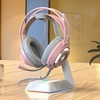 Ajazz AX120 casque filaire USB 3, 5 mm casque de jeu stéréo casque antibruit avec micro unité de pilote 50 mm rose