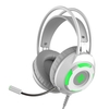 Ajazz AX120 casque filaire USB 3.5mm casque de jeu stéréo casque antibruit avec micro unité de pilote 50mm blanc
