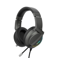 Ajazz AX365 7.1 canaux Surround Gaming Headset antibruit rétractable MIC casque écouteurs écouteurs doux 50 mm pilotes noir