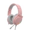 Ajazz AX365 7.1 canaux Surround Gaming Headset antibruit rétractable MIC casque écouteurs écouteurs doux 50 mm pilotes rose