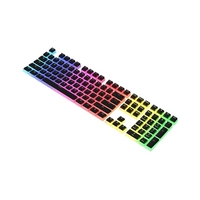 AJAZZ PBT Pudding Keycap 108 touches PBT Keycap Set avec sensation de main givrée pour clavier mécanique noir (uniquement les touches)