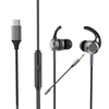 AK-P10 3.5mm In-Ear Gamer Headphones Dual Microphone Bass Metal Wired Gaming Earphones with Mic In-Ear Headset