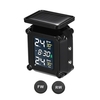 Alarme de pneu de système de surveillance de pression des pneus de charge solaire de moto avec grand écran LCD couleur 2 capteurs externes