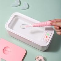 Alimentations USB Ménage Portable Ultrasons Machine De Nettoyage Ménage En Acier Inoxydable Machine De Nettoyage Lunettes Bretelles Dentiers Bijoux Outil De Nettoyage