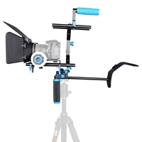 Alliage Caméra Andoer D102 Aluminum caméscope Cage Kit Film Système Making avec Cage épaulière 15mm Rod Matte Box Follow Focus Poignée Grip pour Canon Nikon DSLR