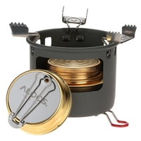 Alocs Camping Outdoor Esprit alcool Burner Camping Poêle alcool Poêle Bracket Support Set
