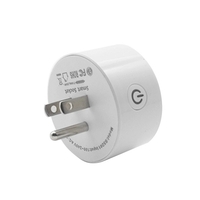 Amazon Alexa Smart Socket US Standard Graffiti Smart Cross-border WiFi Voice Control Timer Switch white