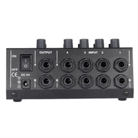 Ammo AM-228 Ultra-compact à faible bruit 8 canaux Métal mono mono mixeur audio avec adaptateur secteur