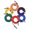 Ammole 2m / 6.6ft XLR Câble mâle à femelle Cordon Raccords pour Microphone Mixer Haut-parleur Amplificateur Égaliseur,  6-Pack en 6 couleurs