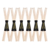 ammoon 12 Paires de 7A baguettes en bois Baguettes Fraxinus Mandshurica Ensemble de batterie en bois Accessoires