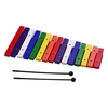 Ammoon 15 touches Xylophone Instrument de percussion musicale coloré Instrument d