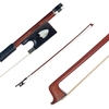 Ammoon 4/4 violon violon arc brésil bois rond bâton cuir pouce poignée ébène grenouille prêle cheveux bien équilibré