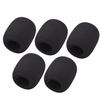 Ammoon 5 pièces Microphone mousse pare-brise pare-brise réduction du bruit éponge couverture de micro pour Microphone à condensateur portable