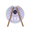 ammoon 5, 5 pouces Mini tambour de langue en acier 8 notes C Key Handpan Drum Chinese Zodiac Patterned Tank Drum Percussion Instrument with Bag Music Book Mallets (Dog Pattern & Light Purple Color)
