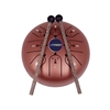 ammoon 5, 5 pouces Mini tambour de langue en acier 8 notes C Key Handpan Drum Chinese Zodiac Patterned Tank Drum Percussion Instrument with Bag Music Book Mallets (Dog Pattern & Light Purple Color)