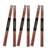 ammoon 6 Paire de Baguettes de batterie en bois 5A Baguettes en acajou Accessoires de baguettes en bois acajou