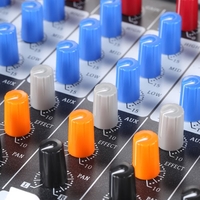 ammoon 60 s-USB 6 canaux Mic Audio Mixer Mixing Console 3 bandes EQ USB XLR d’entrée 48V Phantom Power adaptateur secteur