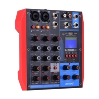 Ammoon AG-4 Console de mixage portable 4 canaux mélangeur audio numérique
