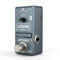 ammoon AP-09 Nano série Loop guitare électrique effet pédale Looper True Bypass