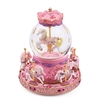 ammoon Carousel Horse Music Box Snow Globes Changement de couleur LED Lumière
