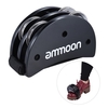 ammoon Elliptique Cajon Drum Box Companion Accessoire Pied Jingle Tambourin pour Hand Percussion Instruments Noir