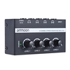 ammoon HA400 Ultra-compact 4 canaux Mini Audio casque stéréo Amplificateur avec adaptateur d