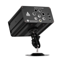 ammoon IGB-T813 Aurora Strobe Stage Light 128 combinaisons 8 trous RGBW activé par le son