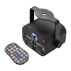 Ammoon IGB-T818 Mini projecteur lumière scène faisceau lumières USB alimenté par le son télécommande activée