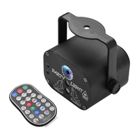 Ammoon IGB-T818 Mini projecteur lumière scène faisceau lumières USB alimenté par le son télécommande activée
