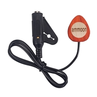 Ammoon Mandoline Guitar Pickup Bois Piezo Contact Microphone Pickup 6.35mm Port