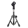 ammoon MS-12 Mini Pliable réglable Bureau trépied Microphone Stand avec MC3 Mic Clip Holder Support pour réunions Conférences Podcasts