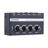 ammoon MX400 Ultra-compact Low Noise 4 canaux Ligne Mono Audio Mixer avec adaptateur d