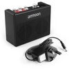 ammoon POCKAMP Amplificateur de guitare portable Multi-effets intégrés 80 rythmes de batterie Support accordeur Fonctions Tap Tempo avec entrée auxiliaire Sortie casque,  adaptateur secteur inclus
