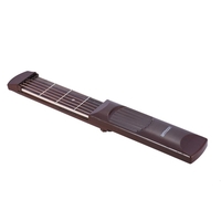 ammoon Pocket Portable Guitare acoustique pratique outil Gadget Chord formateur 6 cordes 4 frettes Modèle Touche Palissandre Grain de bois pour les débutants Learner