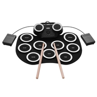 Ammoon Portable Roll-up Electronic Drum Pad Silicon Digital Drum