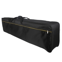 ammoon Sac de transport pour clavier à 88 touches Étui rembourré pour piano électrique Sac de transport Fermeture à glissière avec poignée supérieure (Livraison aléatoire de couleur de sangle de sac)