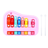 Ammoon SY-73 2-en-1 Xylophone Piano Instrument de musique Jouets