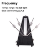 Ammoon Universal Pyramid Mécanique Métronome ABS Matériel pour Guitare Violon Piano Basse Instrument de musique Outil de pratique pour les débutants