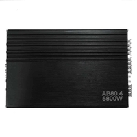 Amplificateur Audio de voiture 4 canaux 5800W amplificateur de puissance stéréo à quatre voies classe A/B