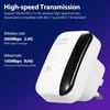 Amplificateur de signal WiFi 300M répéteur WiFi sans fil répéteur WiFi avec 2 antennes internes pour bureau à domicile blanc prise américaine