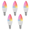 Ampoule intelligente WiFi RGB + W + C Ampoule à bougie LED