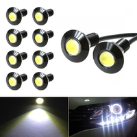 Ampoule LED Eagle Eye,  DRL Light Ultra Mince Étanche Noir En Aluminium Shell Voiture Moto Clignotants Fog Tail Backup Reverse Light,  10-Pack