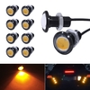 Ampoule LED Eagle Eye,  DRL Light Ultra Mince Étanche Noir En Aluminium Shell Voiture Moto Clignotants Fog Tail Backup Reverse Light,  10-Pack