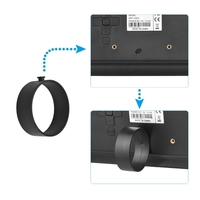 Andoer 10 pouces large écran LCD cadre photo numérique 1024 * 600 cadre photo électronique haute résolution avec lecteur vidéo MP3 MP4 horloge fonction calendrier 2.4G télécommande