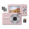 Andoer 1080P Caméra Numérique Caméscope Vidéo 44MP Mise Au Point Automatique 2.5 Écran IPS Zoom Numérique 16X