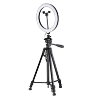 Andoer 10inch LED Ring Light avec support de téléphone pour trépied,  obturateur à distance