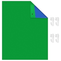 Andoer 1.5 * 2M / 5 * 7ft écran de fond lavable en toile de fond bicolore
